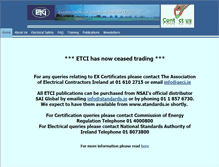 Tablet Screenshot of etci.ie